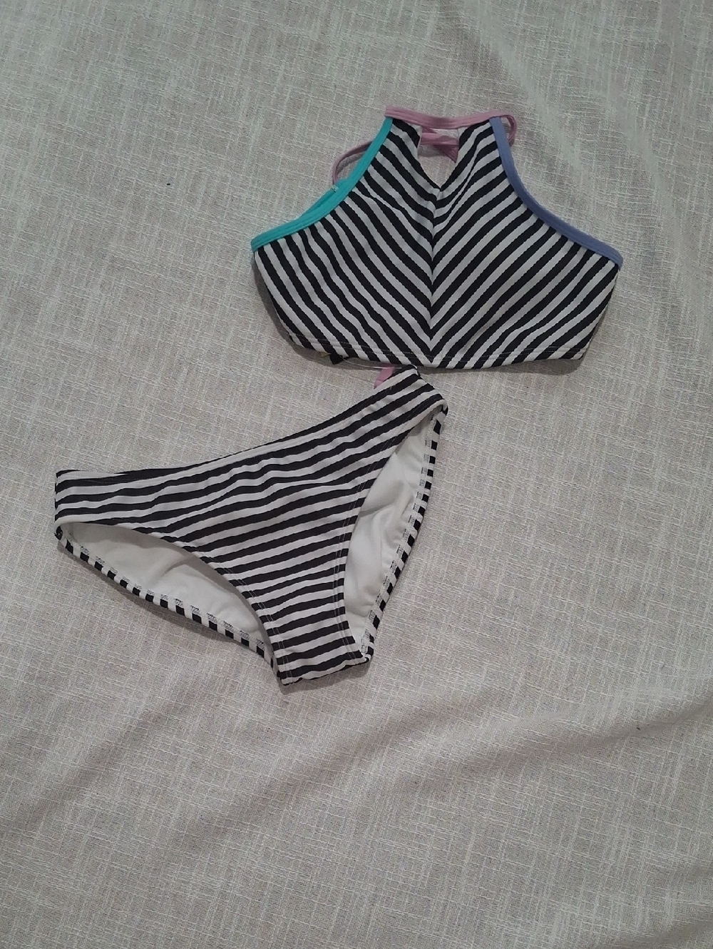 N.W.T art class Black and White Bikini Swimsuit  Size 10/12